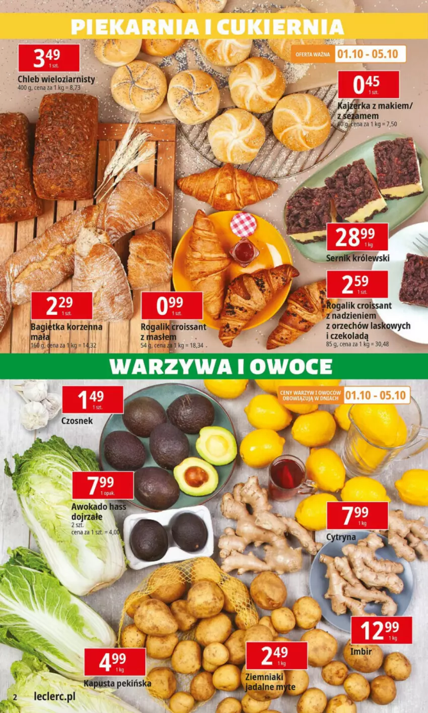 Gazetka promocyjna E Leclerc - ważna 01.10 do 12.10.2024 - strona 12 - produkty: Chleb, Croissant