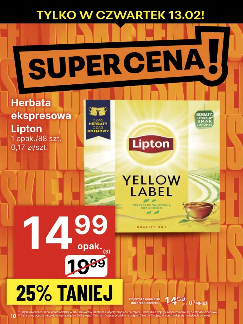 Gazetka promocyjna Delikatesy Centrum - NOWA GAZETKA Delikatesy Centrum od 13 lutego! 13-19.02.2025 - ważna 13.02 do 19.02.2025 - strona 10 - produkty: Herbata, Lipton, Rum