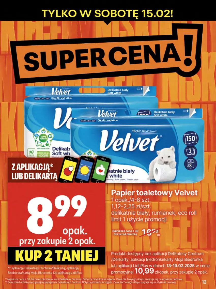 Gazetka promocyjna Delikatesy Centrum - NOWA GAZETKA Delikatesy Centrum od 13 lutego! 13-19.02.2025 - ważna 13.02 do 19.02.2025 - strona 12 - produkty: Papier, Papier toaletowy, Rum, Velvet