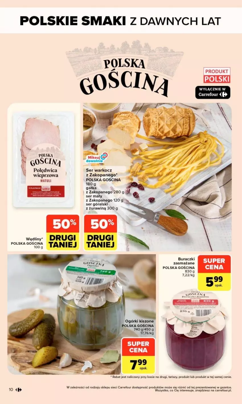 Gazetka promocyjna Carrefour - Gazetka Market w SUMIE otwieramy się dla CIEBIE - ważna 23.09 do 26.09.2026 - strona 10 - produkty: Buraczki, Gałka, Koc, Polędwica, Ser