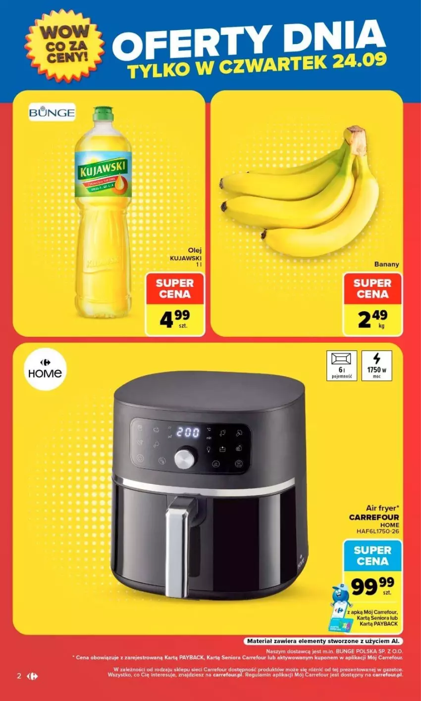 Gazetka promocyjna Carrefour - Gazetka Market w SUMIE otwieramy się dla CIEBIE - ważna 23.09 do 26.09.2026 - strona 2 - produkty: Olej