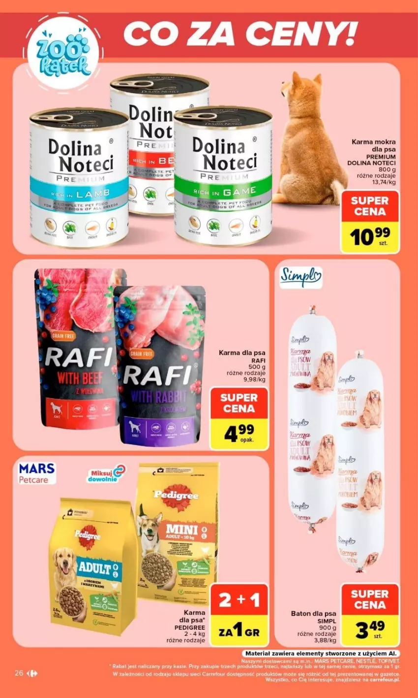 Gazetka promocyjna Carrefour - Gazetka Market w SUMIE otwieramy się dla CIEBIE - ważna 23.09 do 26.09.2026 - strona 26 - produkty: Baton, Baton dla psa, Pedigree