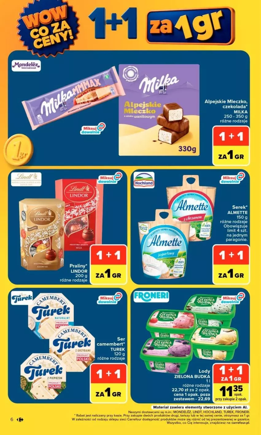 Gazetka promocyjna Carrefour - Gazetka Market w SUMIE otwieramy się dla CIEBIE - ważna 23.09 do 26.09.2026 - strona 6 - produkty: Ser, Serek