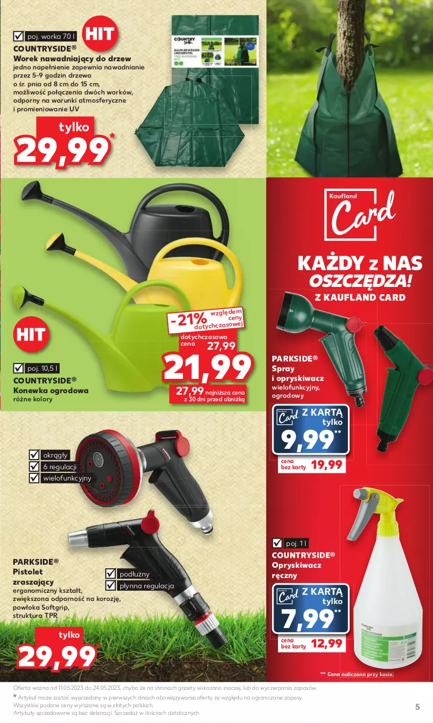 Gazetka promocyjna Kaufland - Kaufland - ważna 11.05 do 24.05.2023 - strona 5 - produkty: Gra, Konewka, Orka, Parkside, Pistolet, Por