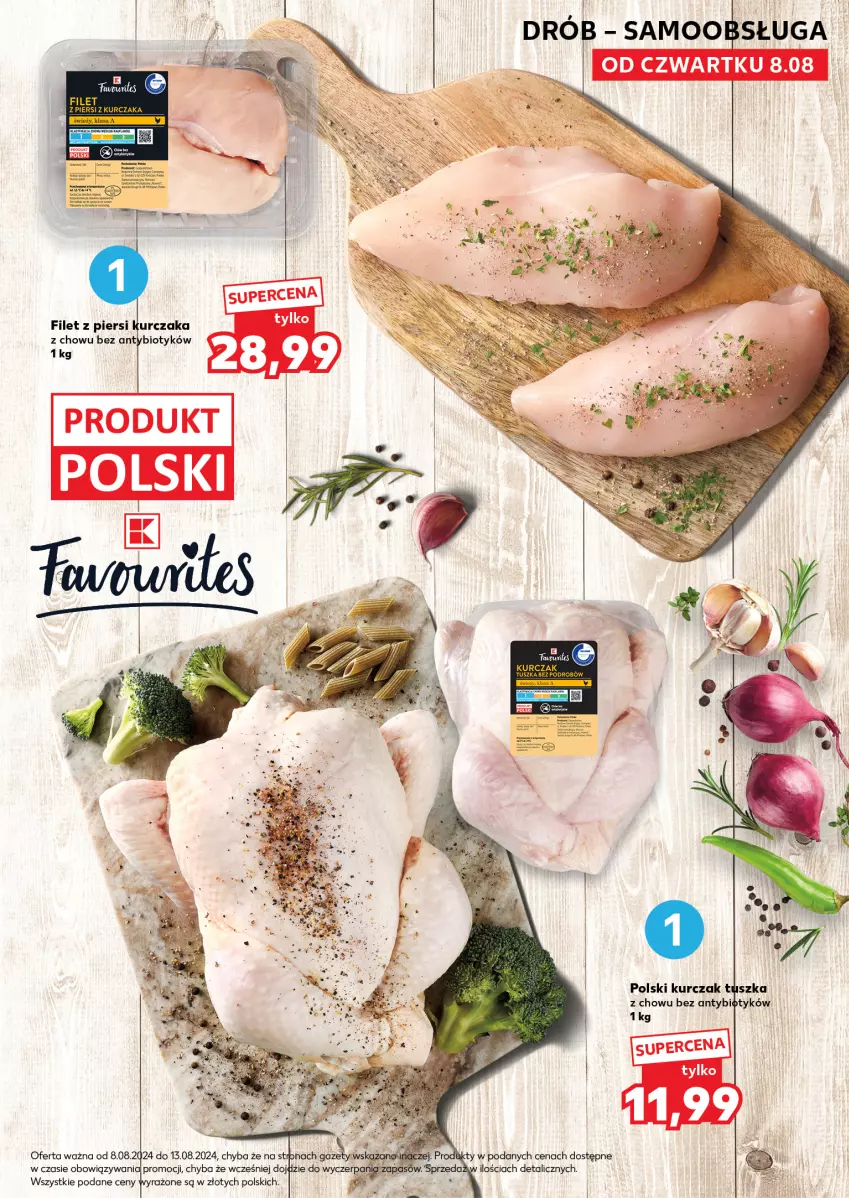 Gazetka promocyjna Kaufland - Kaufland - ważna 12.08 do 13.08.2024 - strona 17 - produkty: Drób, Filet z piersi kurczaka, Kurczak, Tusz