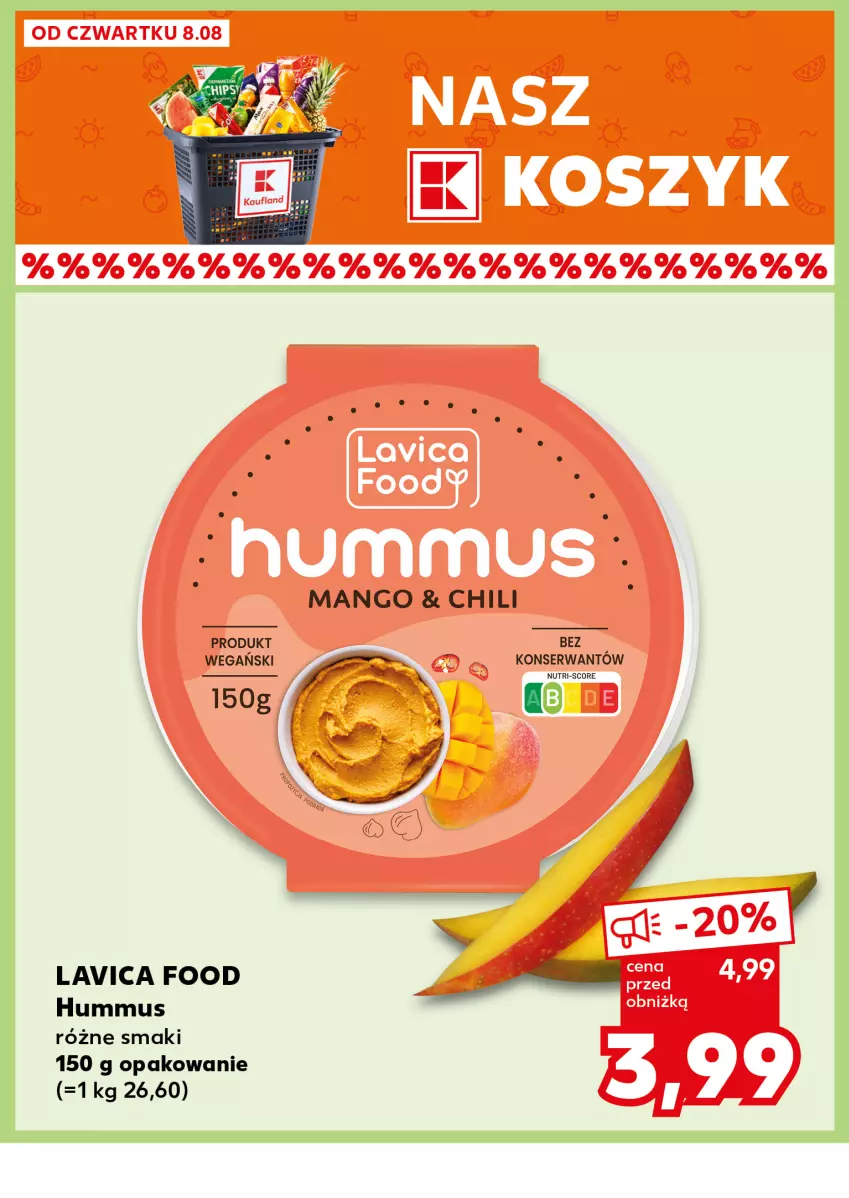 Gazetka promocyjna Kaufland - Kaufland - ważna 12.08 do 13.08.2024 - strona 20 - produkty: Hummus, Mango, Mus, Ser