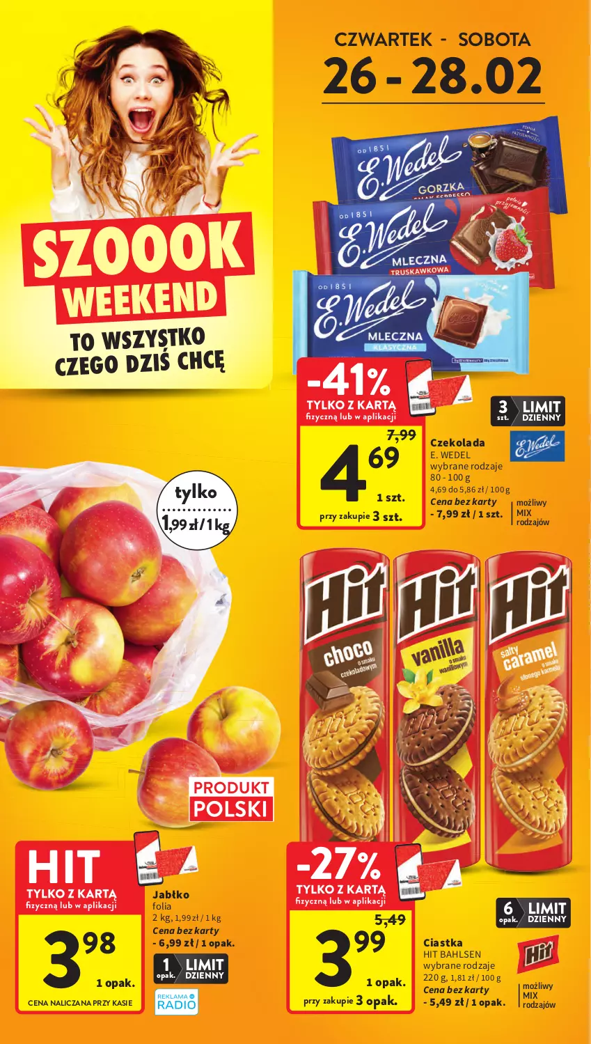 Gazetka promocyjna Intermarche - Gazetka promocyjna - ważna 26.02 do 04.03.2026 - strona 4 - produkty: Ciastka, Czekolada, E. Wedel