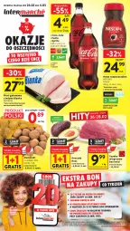 Gazetka promocyjna Intermarche - Gazetka promocyjna - Gazetka - ważna od 04.03 do 04.03.2026 - strona 1 - produkty: Piwa, Kawa rozpuszczalna, Gra, Papier, Szynka wieprzowa, Kawa, Ziemniaki, Coca-Cola, Pojemnik, Napoje, Tran, Szynka, Avocado, Fanta, Sprite, Bianka, Fa