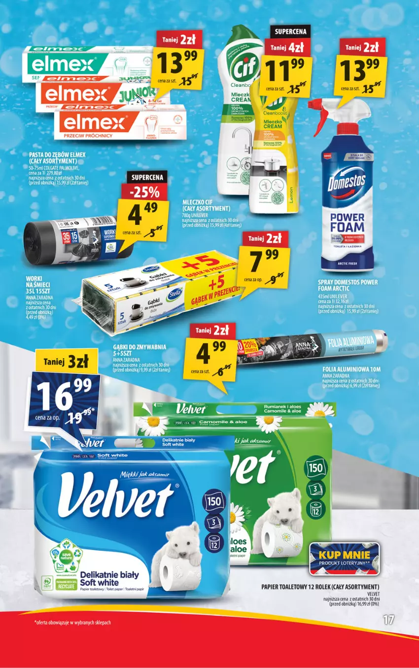 Gazetka promocyjna Arhelan - Gazetka - ważna 04.10 do 13.10.2024 - strona 17 - produkty: Papier, Papier toaletowy, Velvet