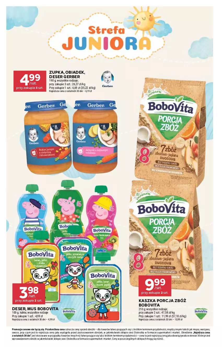 Gazetka promocyjna Stokrotka - Market - ważna 11.09 do 17.09.2025 - strona 28 - produkty: BoboVita, Deser, Gerber, Mięso, Mus, Owoce, Por, Ser, Warzywa