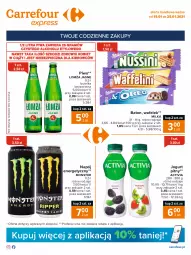 Gazetka promocyjna Carrefour - Gazetka Express - Gazetka - ważna od 25.01 do 25.01.2021 - strona 1 - produkty: Piwa, Piwo, Piec, Gra, Napój energetyczny, Jogurt, Wafelek, Kosz, Activia, Baton, Napój, Jogurt pitny, Milka