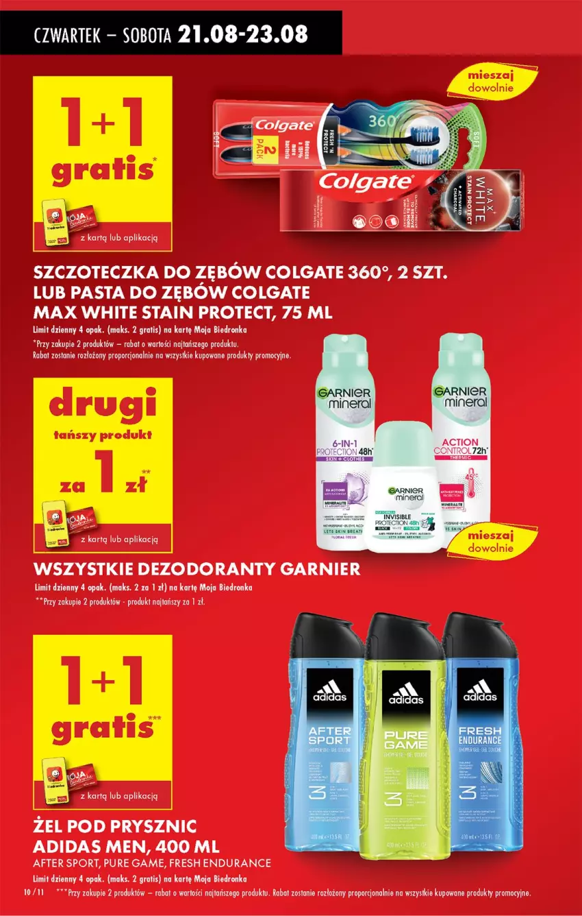 Gazetka promocyjna Biedronka - Od Czwartku - ważna 21.08 do 27.08.2025 - strona 12 - produkty: Adidas, Dezodorant, Garnier, Gra, Por, Pur, Sport