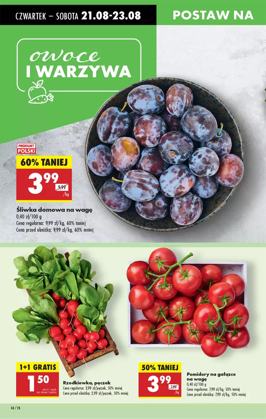Gazetka promocyjna Biedronka - Od Czwartku - ważna 21.08 do 27.08.2025 - strona 16 - produkty: Gra, Pomidory, Rzodkiewka, Salsa
