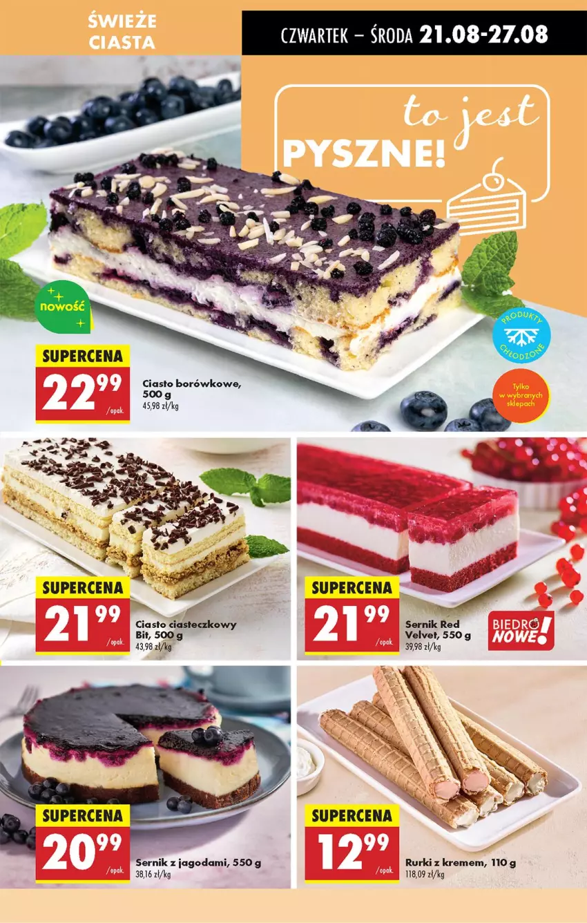 Gazetka promocyjna Biedronka - Od Czwartku - ważna 21.08 do 27.08.2025 - strona 21 - produkty: Rurki, Ser, Velvet