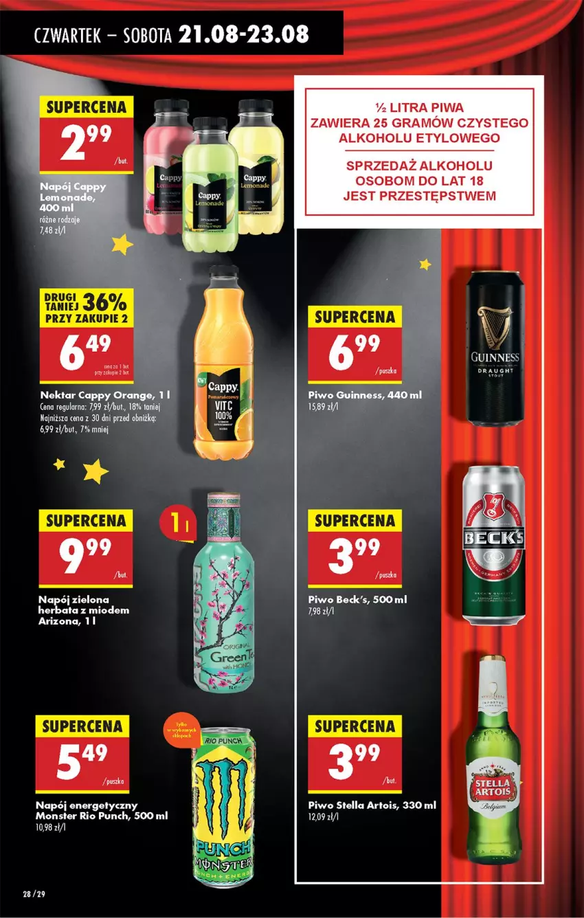 Gazetka promocyjna Biedronka - Od Czwartku - ważna 21.08 do 27.08.2025 - strona 32 - produkty: EPEE, Gra, Herbata, Napój, Napój energetyczny, Piwa, Piwo