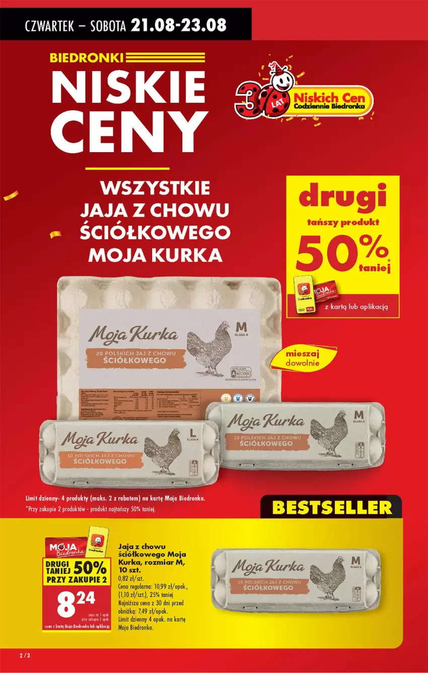 Gazetka promocyjna Biedronka - Od Czwartku - ważna 21.08 do 27.08.2025 - strona 4 - produkty: Jaja, LG, Tera
