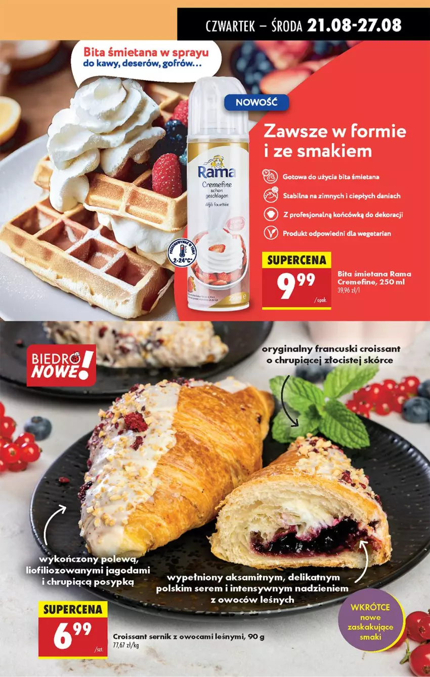 Gazetka promocyjna Biedronka - Od Czwartku - ważna 21.08 do 27.08.2025 - strona 41 - produkty: Aksam, Croissant, Deser, Gin, Ser