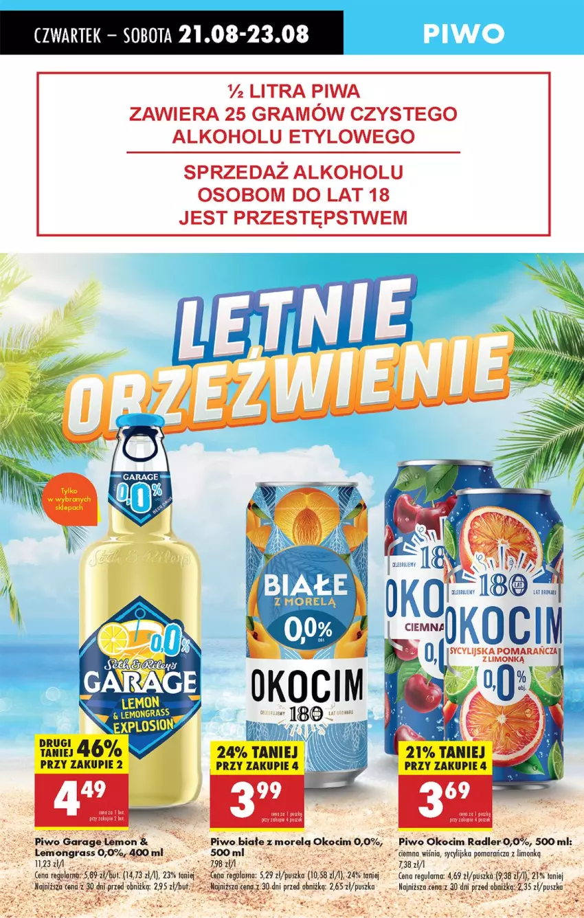 Gazetka promocyjna Biedronka - Od Czwartku - ważna 21.08 do 27.08.2025 - strona 49 - produkty: Acer, Fa, Gra, Koc, Okocim, Piwa, Piwo, Radler