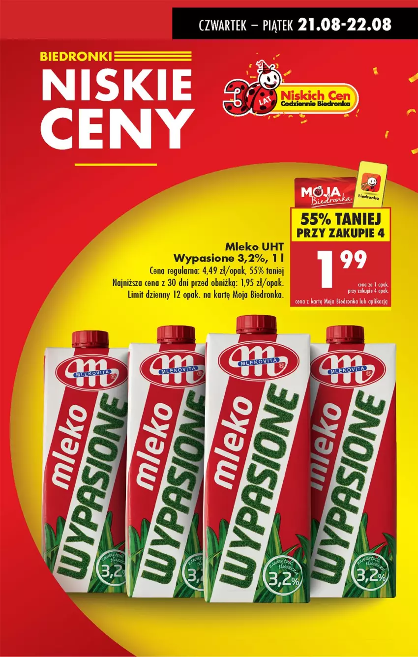Gazetka promocyjna Biedronka - Od Czwartku - ważna 21.08 do 27.08.2025 - strona 5 - produkty: Mleko