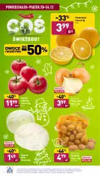 Gazetka promocyjna Aldi - Pełny katalog - Gazetka - ważna od 24.12 do 24.12.2021 - strona 2 - produkty: Cebula, Warzywa, Ziemniaki, Pomarańcze, Owoce, Pomidor malinowy