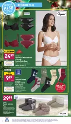 Gazetka promocyjna Aldi - Pełny katalog - Gazetka - ważna od 24.12 do 24.12.2021 - strona 40 - produkty: Top, Kapcie, Majtki, Biustonosz, Karp, Wełna, Queentex