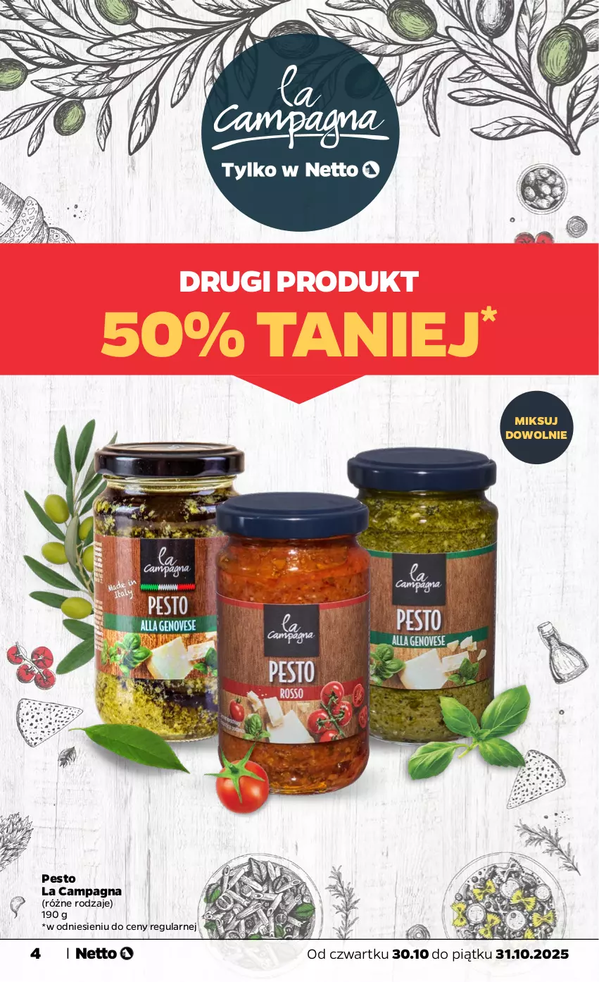 Gazetka promocyjna Netto - Od Czwartku - ważna 30.10 do 31.10.2025 - strona 4 - produkty: Pesto