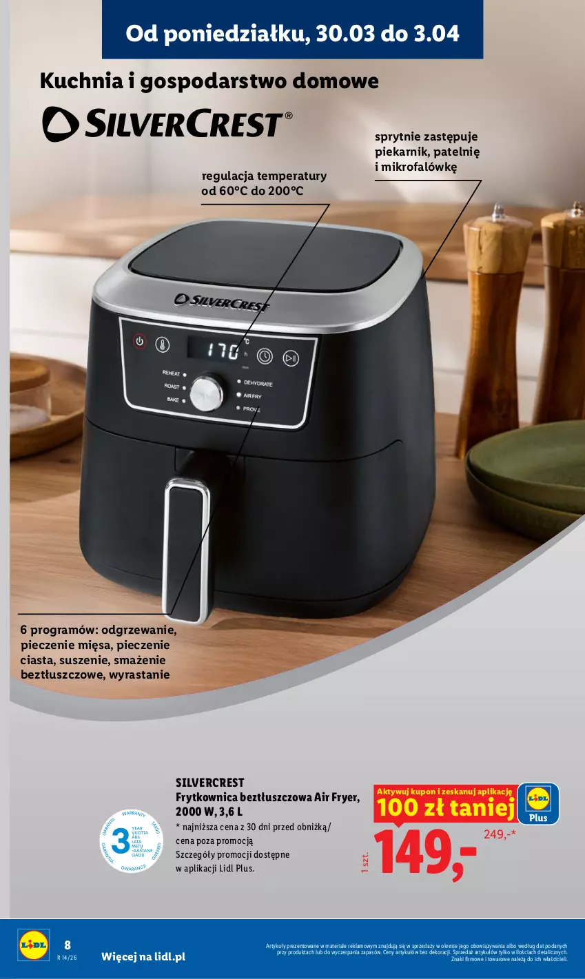 Gazetka promocyjna Lidl - Katalog ważny od 30.03 - ważna 30.03 do 04.04.2026 - strona 10 - produkty: Fa, Gra, Kuchnia, Piec, Piekarnik, Silvercrest