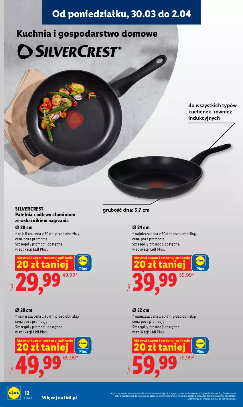 Gazetka promocyjna Lidl - Katalog ważny od 30.03 - ważna 30.03 do 04.04.2026 - strona 14 - produkty: Kuchnia, Patelnia, Silvercrest