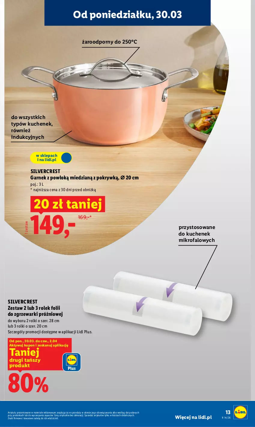 Gazetka promocyjna Lidl - Katalog ważny od 30.03 - ważna 30.03 do 04.04.2026 - strona 15 - produkty: Fa, Garnek, Por, Rolki, Silvercrest