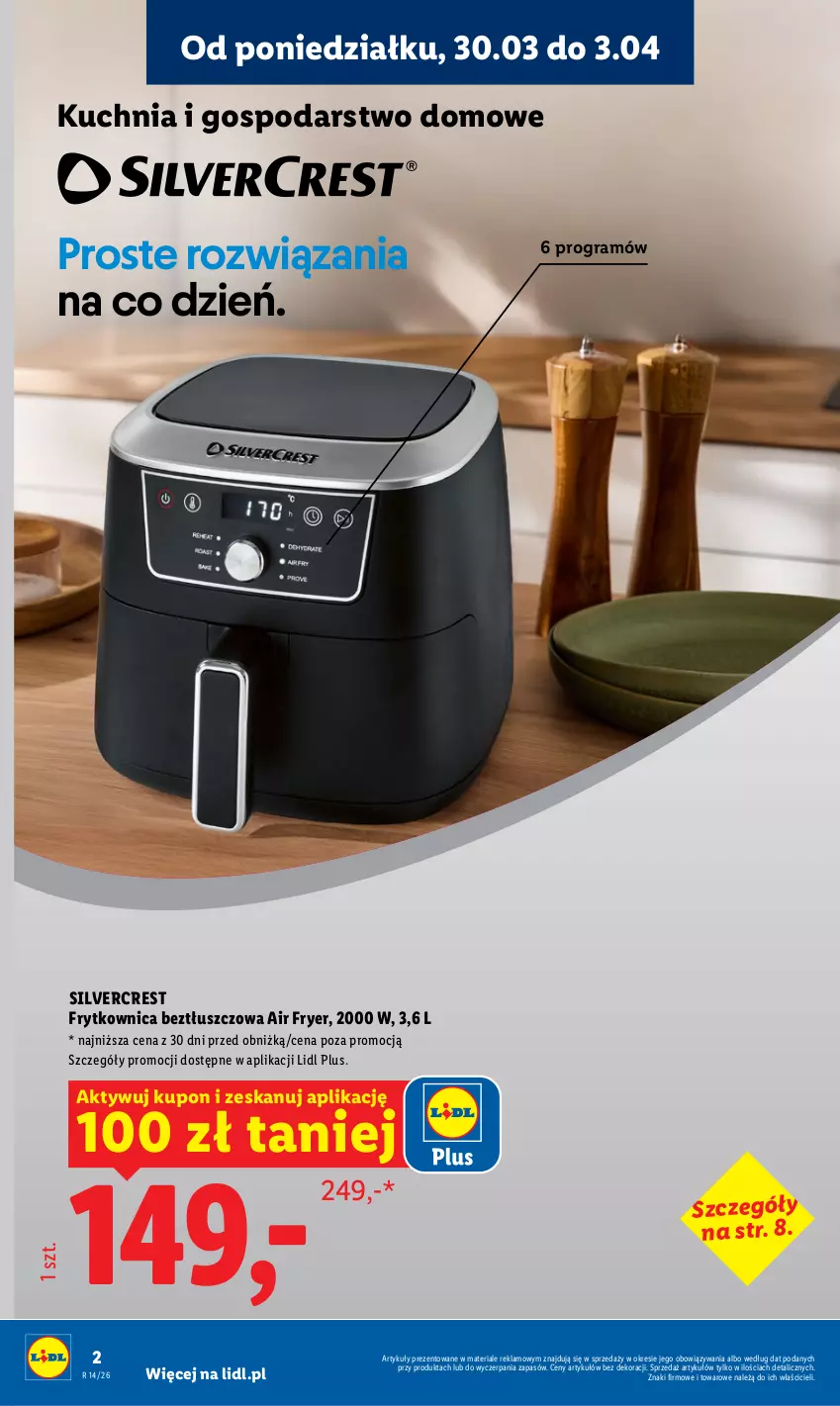 Gazetka promocyjna Lidl - Katalog ważny od 30.03 - ważna 30.03 do 04.04.2026 - strona 2 - produkty: Gra, Kuchnia, Silvercrest