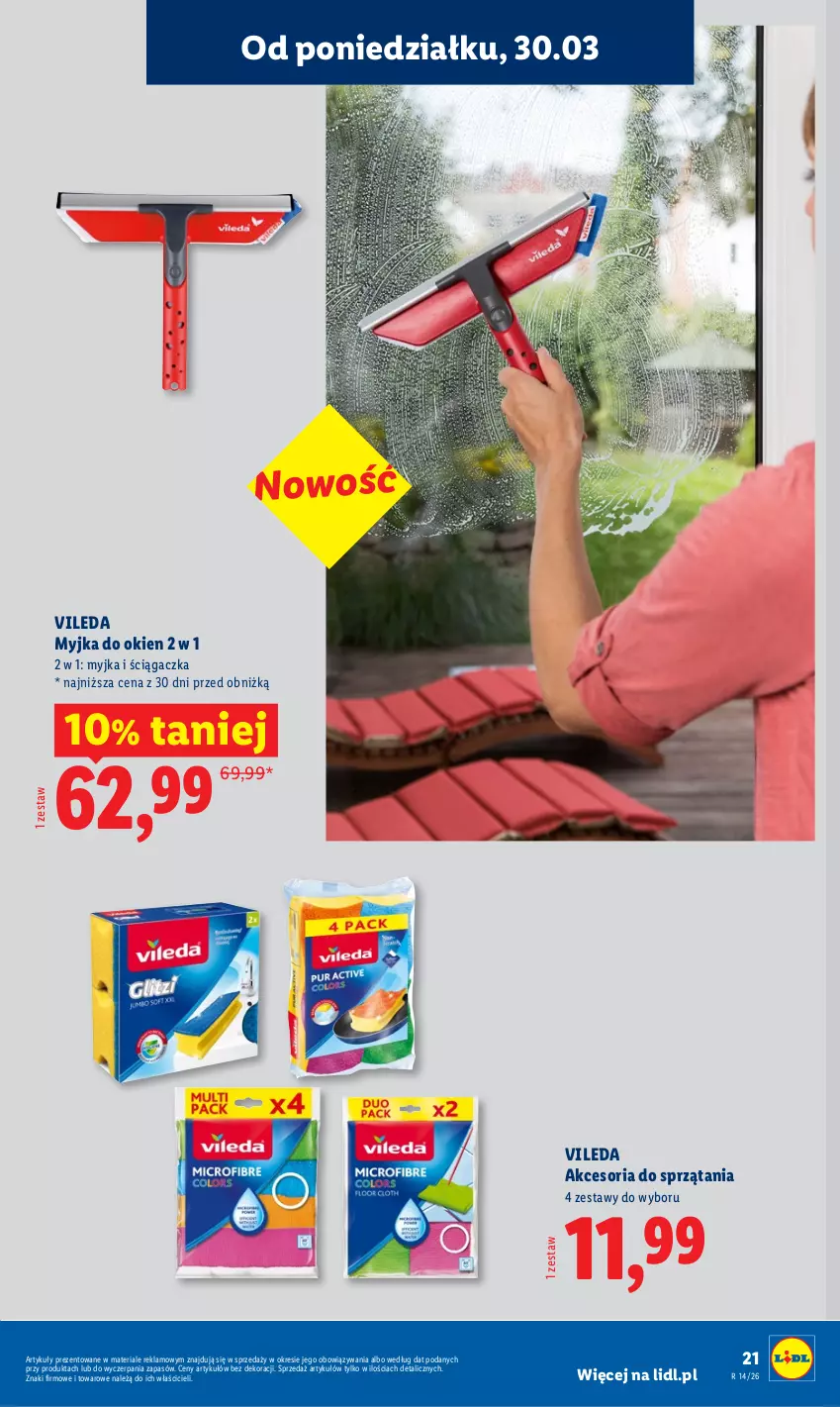 Gazetka promocyjna Lidl - Katalog ważny od 30.03 - ważna 30.03 do 04.04.2026 - strona 23 - produkty: Myjka do okien, Vileda