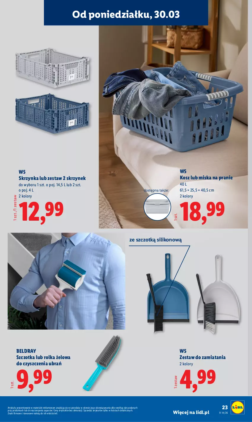 Gazetka promocyjna Lidl - Katalog ważny od 30.03 - ważna 30.03 do 04.04.2026 - strona 25 - produkty: Kosz, Miska, Szczotka