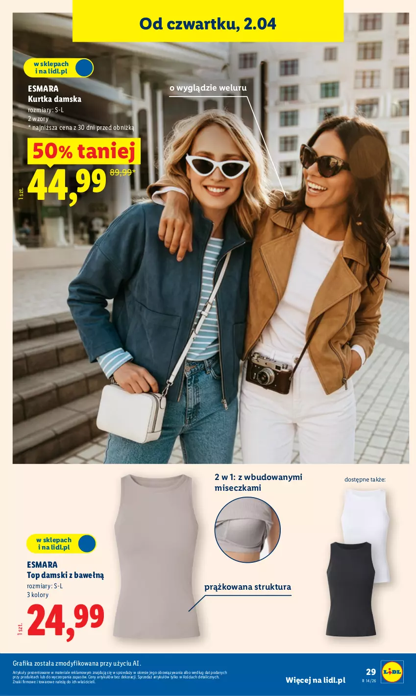 Gazetka promocyjna Lidl - Katalog ważny od 30.03 - ważna 30.03 do 04.04.2026 - strona 33 - produkty: Gra, Grafika, Kurtka, Miseczka, Top