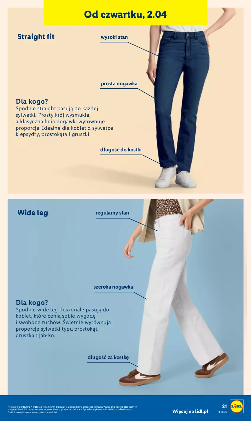 Gazetka promocyjna Lidl - Katalog ważny od 30.03 - ważna 30.03 do 04.04.2026 - strona 35 - produkty: Gruszki, Por, Sok, Spodnie