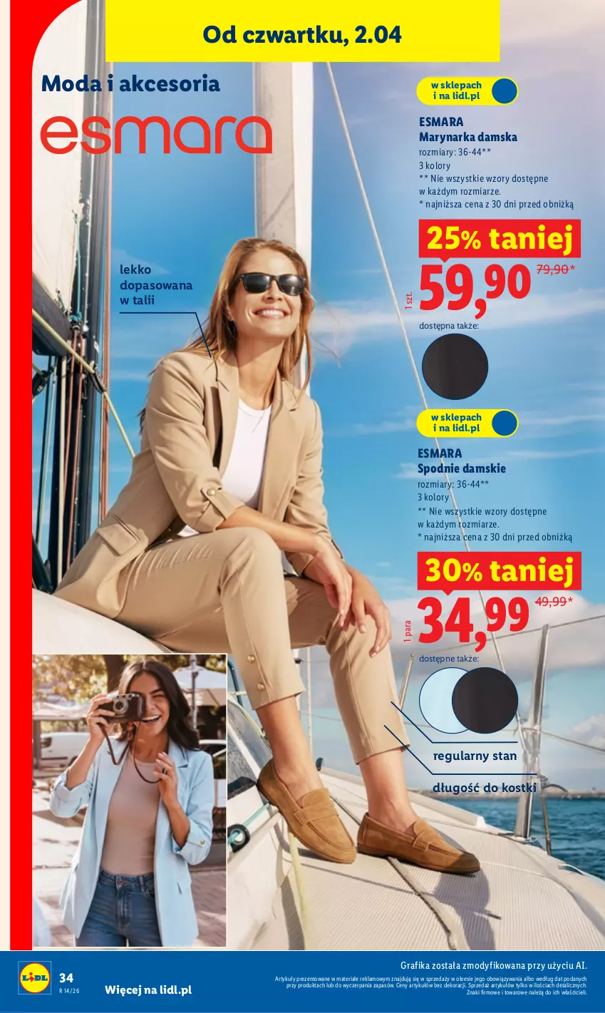 Gazetka promocyjna Lidl - Katalog ważny od 30.03 - ważna 30.03 do 04.04.2026 - strona 38 - produkty: Gra, Grafika, Moda, Spodnie