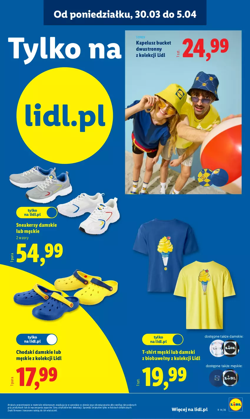 Gazetka promocyjna Lidl - Katalog ważny od 30.03 - ważna 30.03 do 04.04.2026 - strona 49 - produkty: Sneakersy, T-shirt