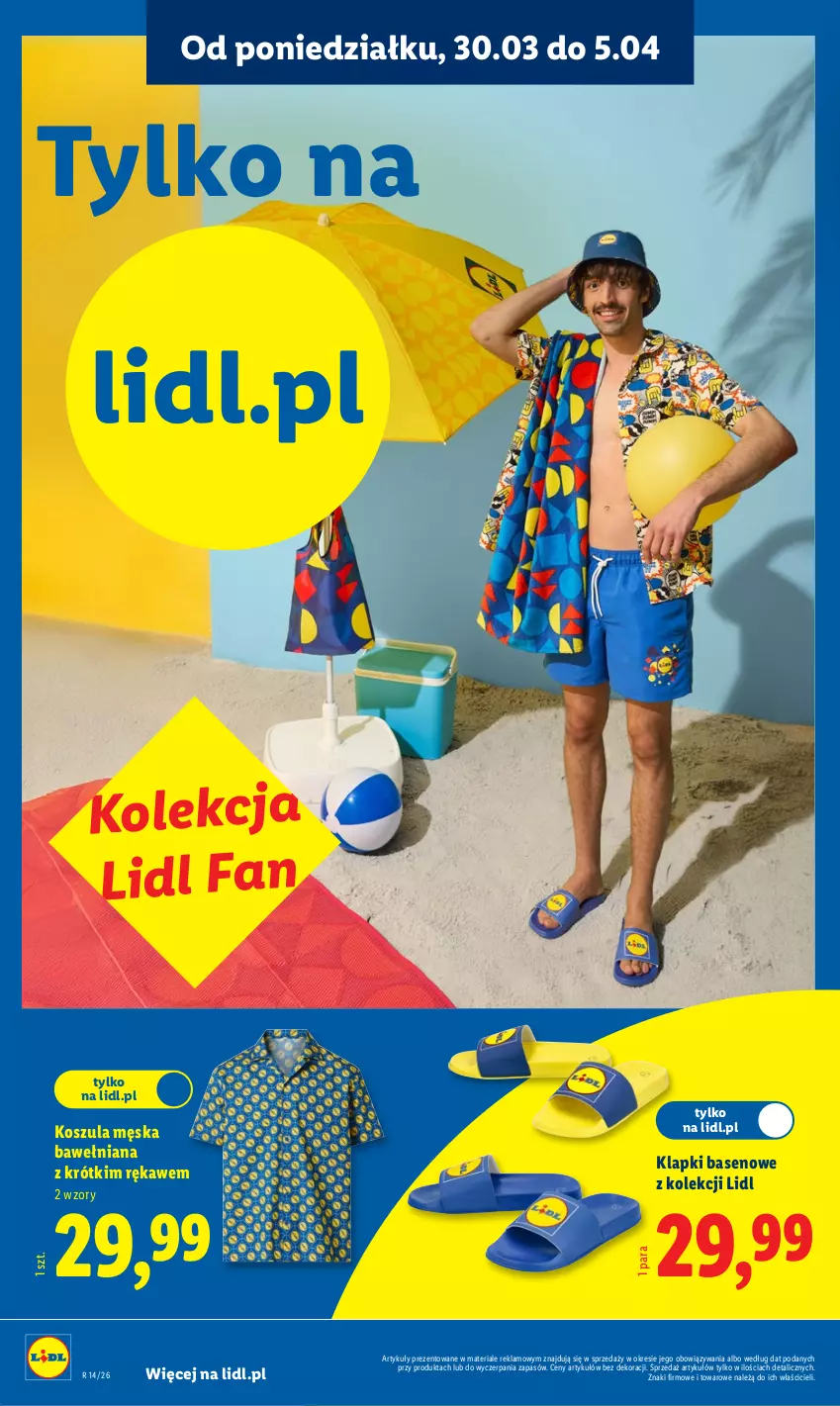 Gazetka promocyjna Lidl - Katalog ważny od 30.03 - ważna 30.03 do 04.04.2026 - strona 50 - produkty: Fa, Klapki, Kosz, Koszula