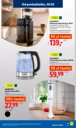 Gazetka promocyjna Lidl - Katalog ważny od 30.03 - Gazetka - ważna od 04.04 do 04.04.2026 - strona 13 - produkty: Silvercrest, Młynek do kawy, Top, Blender ręczny, Blender, Czajnik elektryczny, Czajnik, Młynek, Pojemnik, Szczoteczka