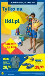 Gazetka promocyjna Lidl - Katalog ważny od 30.03 - Gazetka - ważna od 04.04 do 04.04.2026 - strona 50 - produkty: Klapki, Kosz, Koszula, Fa