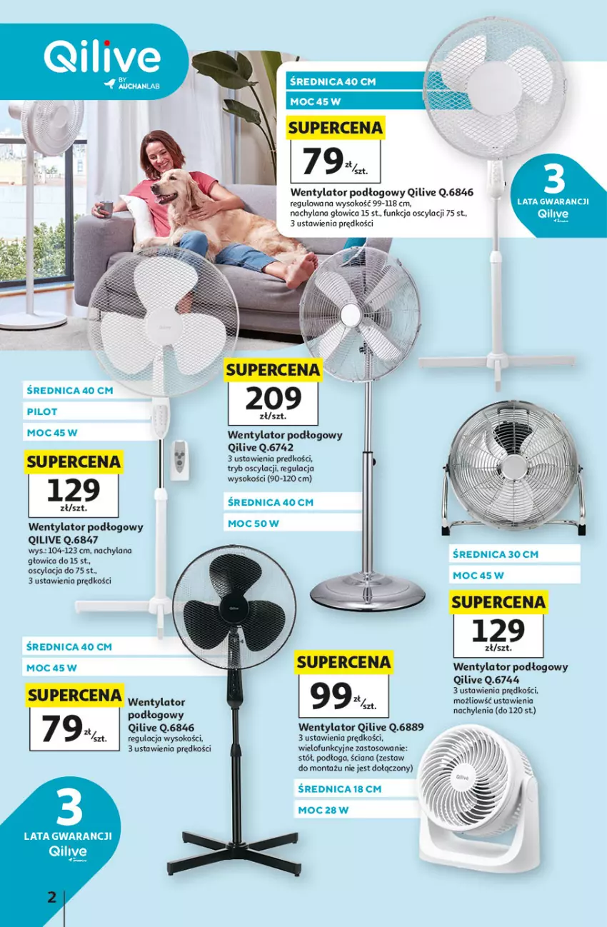Gazetka promocyjna Auchan - Wybierz Gazetka Wentylatory Hipermarket - ważna 05.06 do 17.06.2026 - strona 2 - produkty: LANA, Sok, Stół