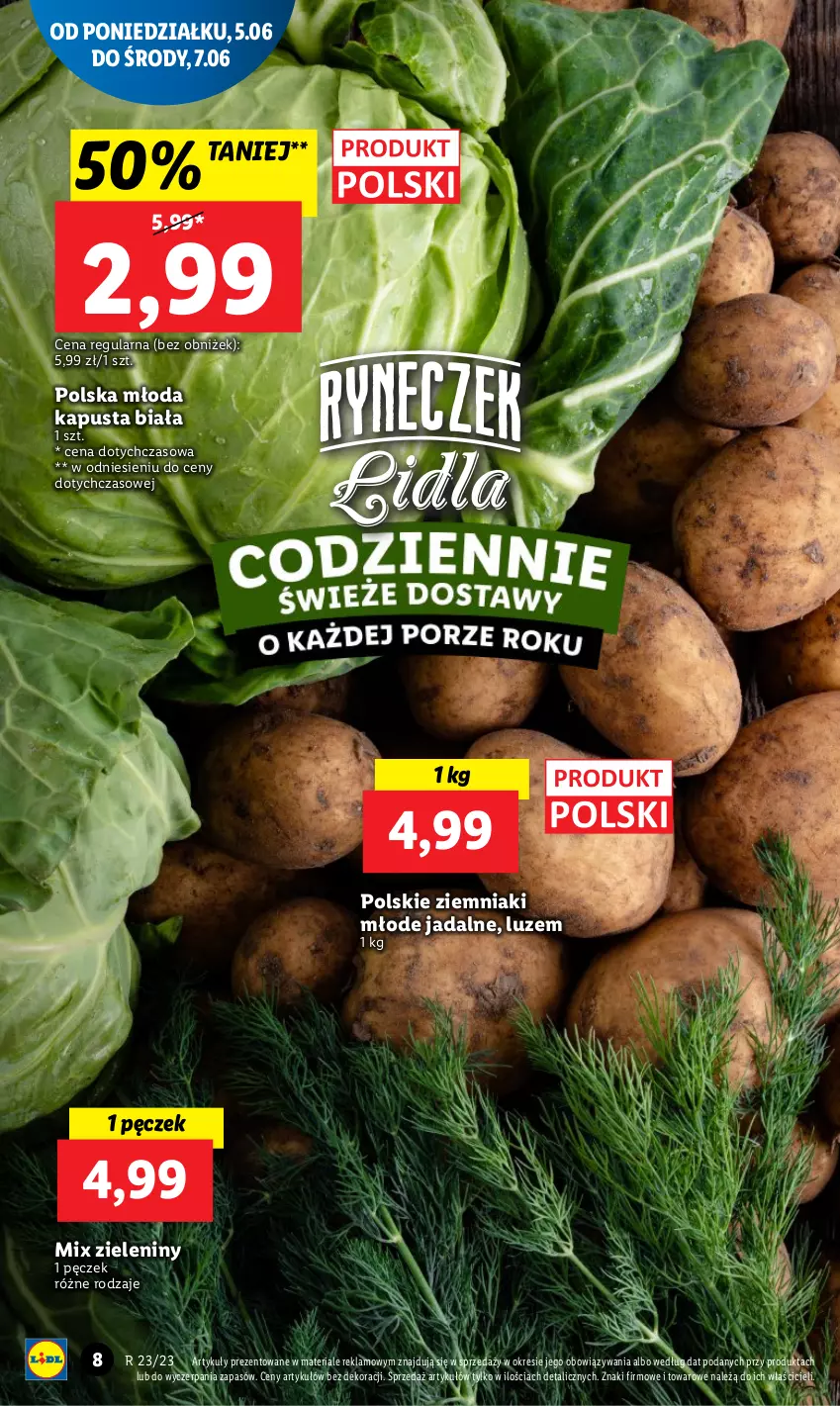 Gazetka promocyjna Lidl - GAZETKA - ważna 05.06 do 07.06.2023 - strona 8 - produkty: Ziemniaki