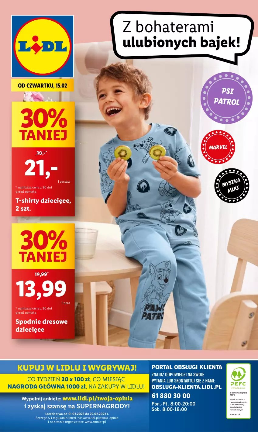 Gazetka promocyjna Lidl - GAZETKA - ważna 12.02 do 17.02.2024 - strona 38 - produkty: Dres, Dzieci, Gry, Mola, Psi Patrol, Spodnie, Spodnie dresowe, T-shirt, Tera