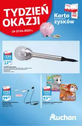 Gazetka promocyjna Auchan - Skarbonka #16 - Gazetka - ważna od 27.04 do 27.04.2022 - strona 1 - produkty: Słuchawki, Mikrofon, Sony, Słuchawki bezprzewodowe, Akumulator