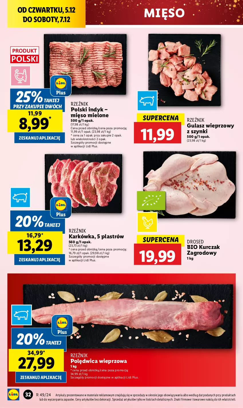 Gazetka promocyjna Lidl - GAZETKA - ważna 05.12 do 07.12.2024 - strona 36 - produkty: Kurczak, Mięso, Mięso mielone, Polędwica