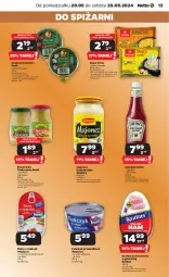 Gazetka promocyjna Netto - Od Poniedziałku - Gazetka - ważna od 25.05 do 25.05.2024 - strona 13 - produkty: Majonez, Ketchup, Krakus, Sos, Ser, Mus, Zupa, Winiary, Pasztet, Kawa, Szynka konserwowa, Szynka, Tuńczyk, Gala, Olej, Heinz, Musztarda