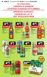 Gazetka promocyjna Netto - Od Poniedziałku - Gazetka - ważna od 25.05 do 25.05.2024 - strona 18 - produkty: Piwa, Piwo, Gin, Gra, Somersby, Kasztelan, Heineken, Desperados