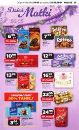 Gazetka promocyjna Netto - Od Poniedziałku - Gazetka - ważna od 25.05 do 25.05.2024 - strona 25 - produkty: Piernik, Ser, Bell, Praliny, Ferrero Rocher, Mleczko, Czekolada, Ptasie mleczko, Toffifee, Ferrero, E. Wedel, Bella, Deser, Merci, Lindt, Milka