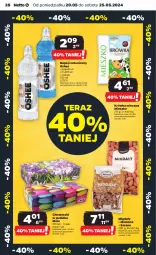 Gazetka promocyjna Netto - Od Poniedziałku - Gazetka - ważna od 25.05 do 25.05.2024 - strona 28 - produkty: Ser, Gra, Migdały, Tera, Napój izotoniczny, Mola, Chusteczki, Oshee, Napój