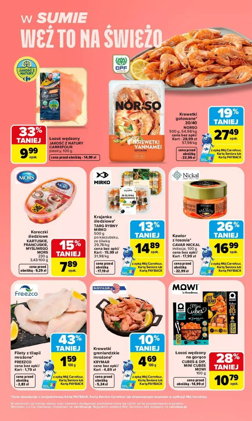 Gazetka promocyjna Carrefour - Gazetka Carrefour, Market w SUMIE weź to na świeżo - ważna 27.07 do 01.08.2026 - strona 3 - produkty: Krewetki, Sos