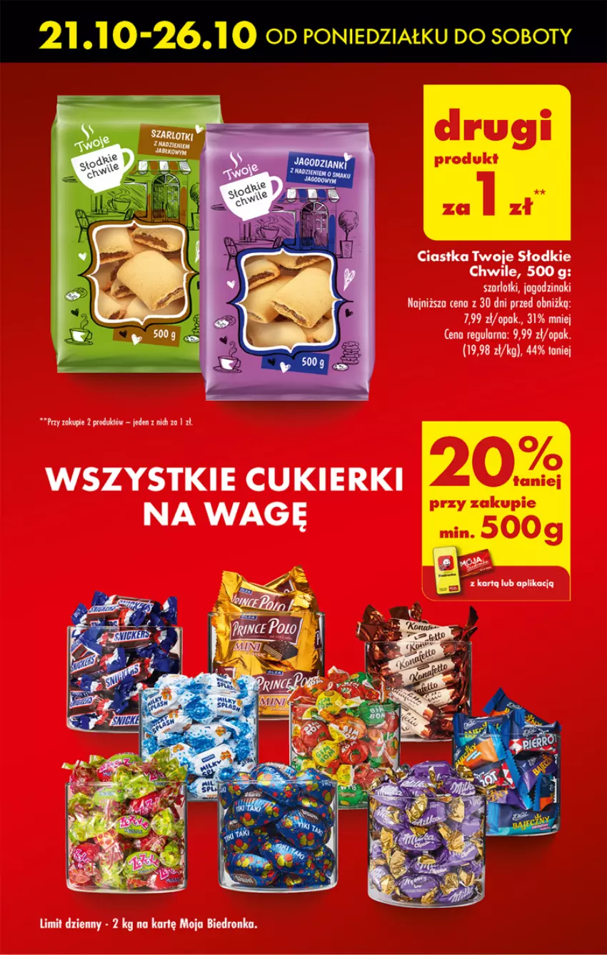 Gazetka promocyjna Biedronka - Od Poniedziałku - ważna 21.10 do 26.10.2024 - strona 11 - produkty: Ciastka, Cukier, Cukierki